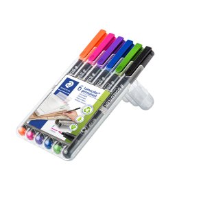 Lumocolor Permanent 6 stk F 318 WP6-1